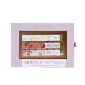 NEW TEASPRESSA mom's off duty champagne mixer drink set in pink